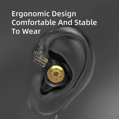 KZ EDX Pro X In-Ear Earphone Detachable Wired HiFi Sound & Comfort