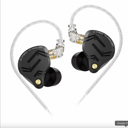 KZ ZS12 PRO X Metal Earphones 1DD + 5BA Hi-Fi In-Ear Monitor